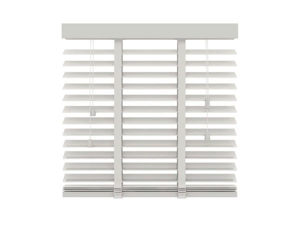 Decosol Store vénitien bois 50mm 80x180 cm 50mm blanc