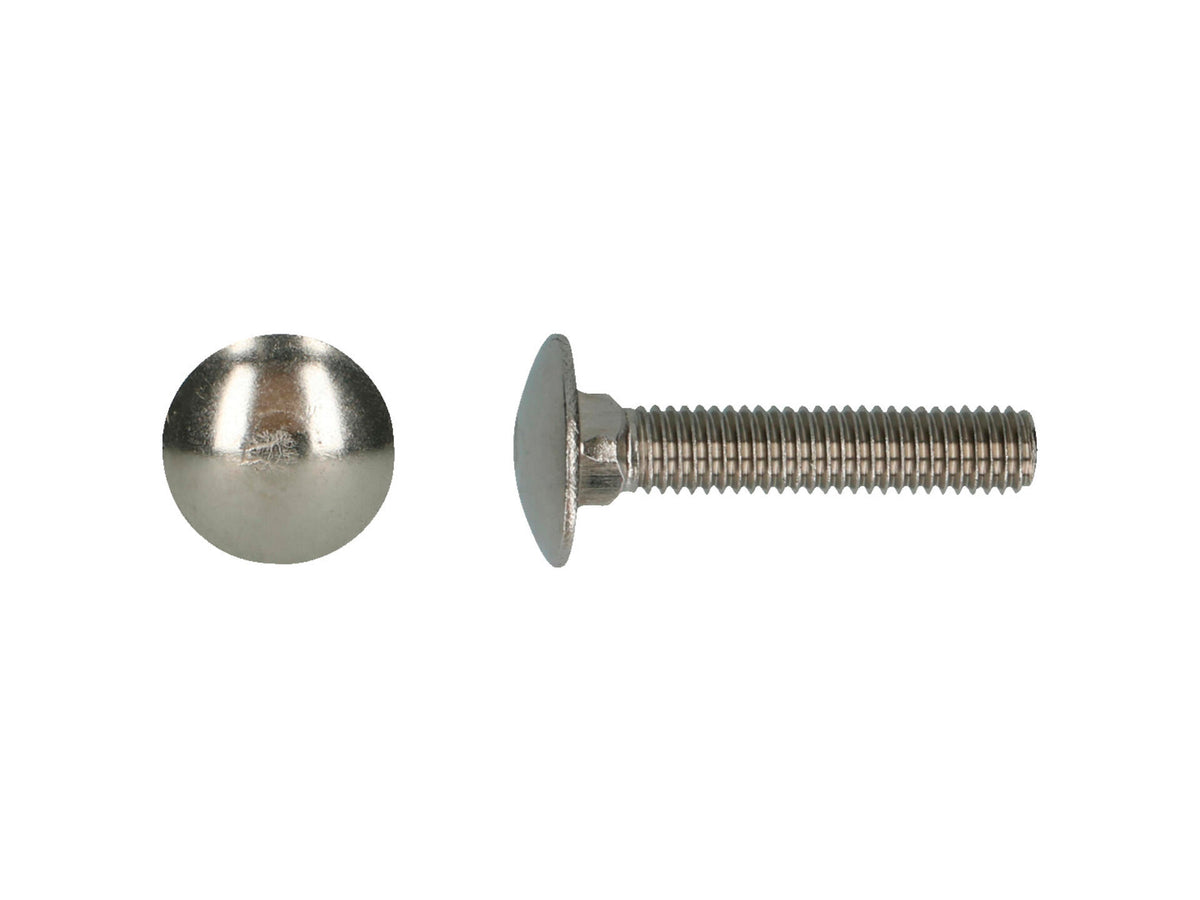 Pgb-fasteners Houtbout DIN603 inox M8 60mm 100 stuks