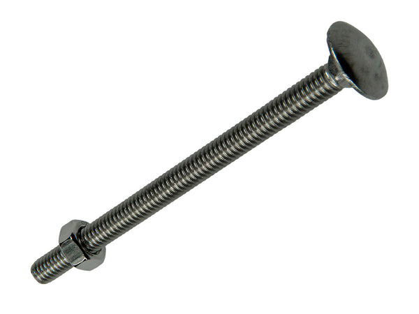 Mack Boulon pour bois avec écrou M6 80mm inox 2 pièces