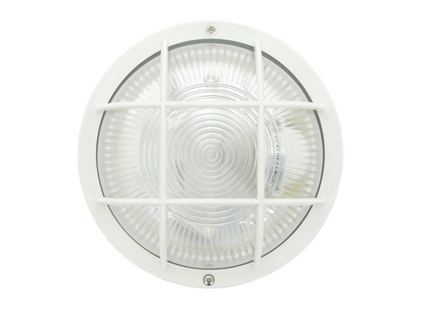 Prolight Hublot applique murale extérieure rond E27 max. 60W blanc