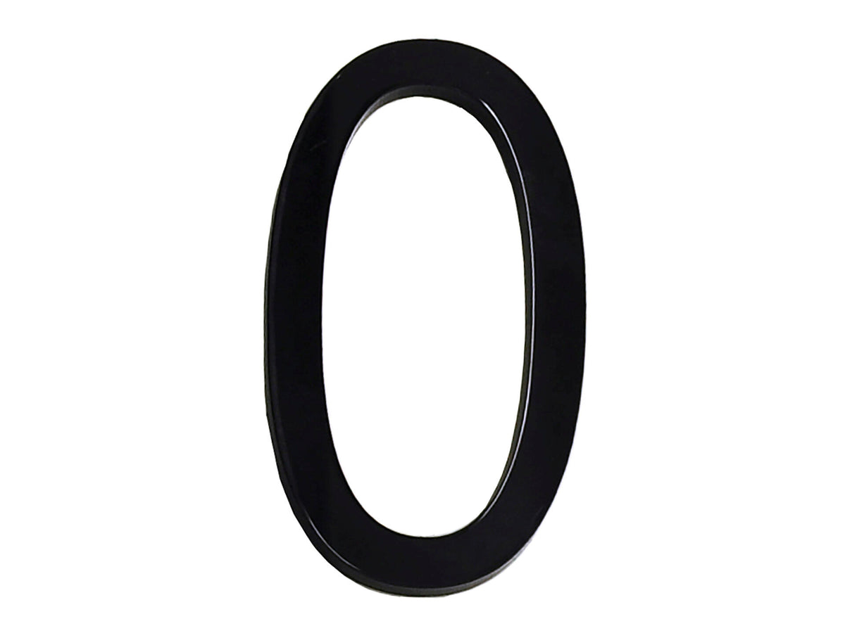 Huisnummer 0 polyester 9cm