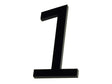 Huisnummer 1 polyester 9cm