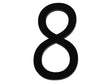 Huisnummer 8 polyester 6cm