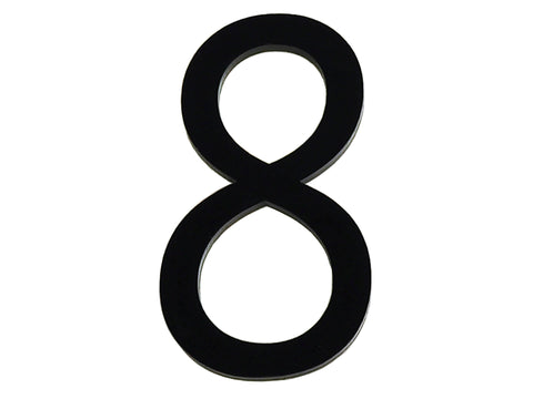 Huisnummer 8 polyester 6cm