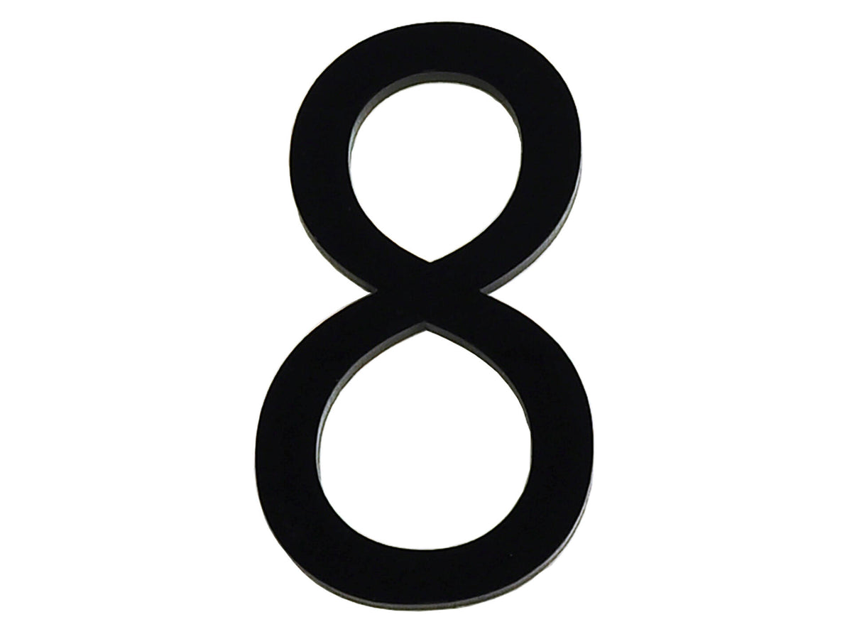 Huisnummer 8 polyester 9cm