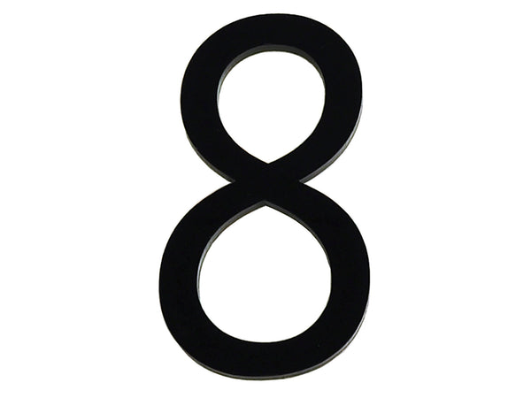 Huisnummer 8 polyester 9cm