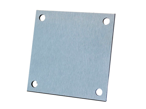 Huisnummerbord met gaatjes 10x10 cm