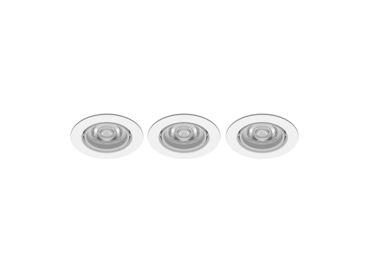 Philips Impala LED inbouwspot rond 6W dimbaar wit 3 stuks, inbouwspots — SKU COLOS-967767, EAN 8719514328631