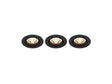 Philips Impala LED inbouwspot rond 6W dimbaar zwart 3 stuks