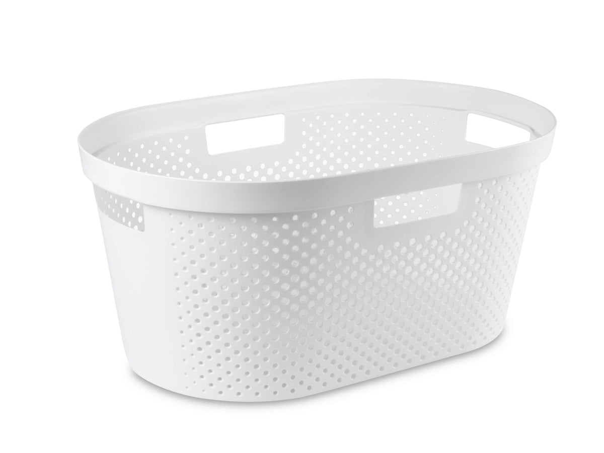 Curver Infinity Dots wasmand 40l wit