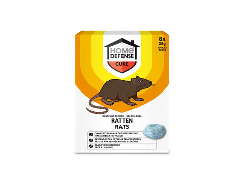 KB KB Home Defense bloklokaas tegen ratten en muizen 8x25g