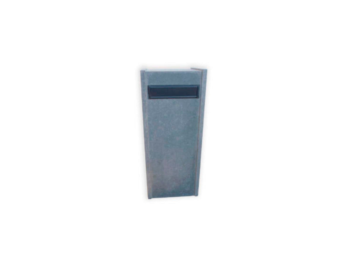 De Witte KB013 brievenbus blauwe hardsteen met klep