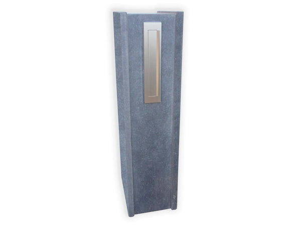 De Witte KB019 brievenbus blauwe hardsteen met klep