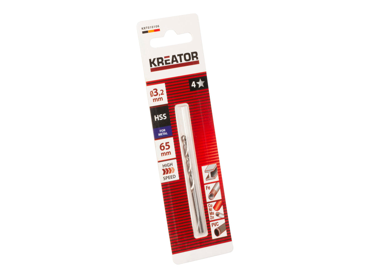 Kreator KRT010106 metaalboor HSS 3,2mm