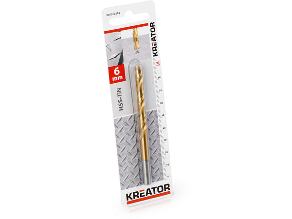 Kreator KRT010214 metaalboor HSS-TiN 6mm