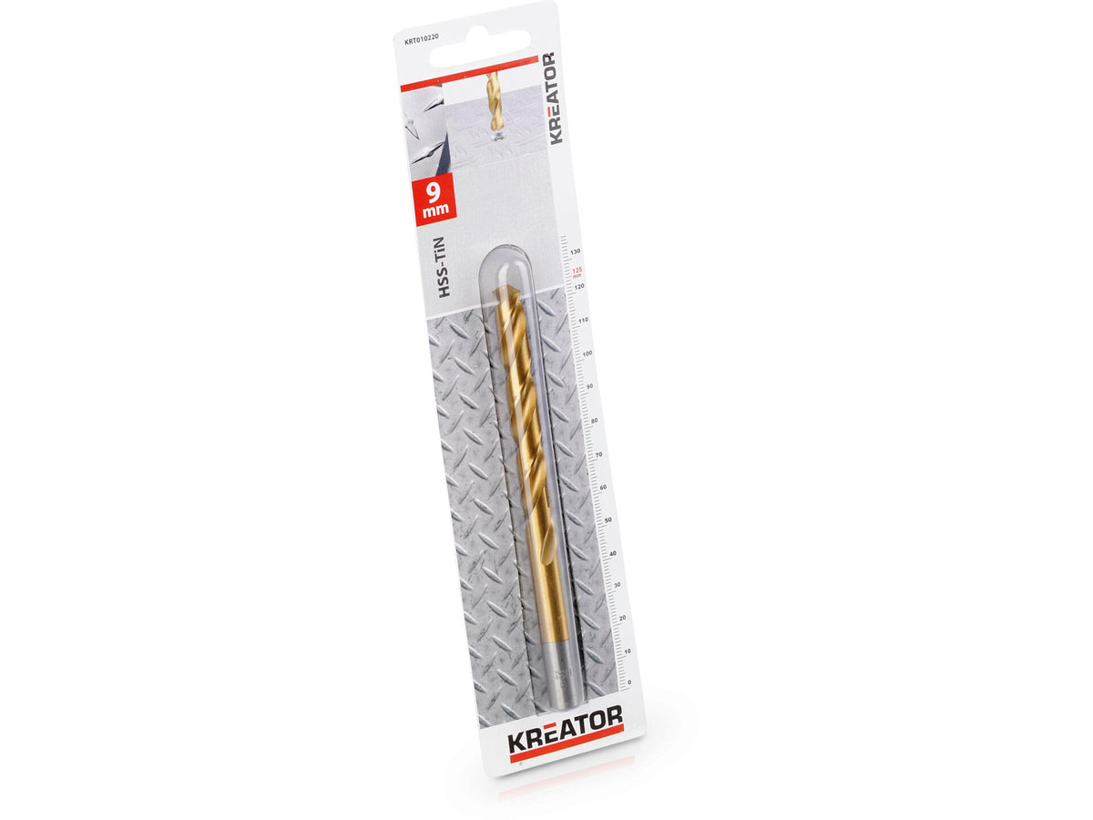 Kreator KRT010220 metaalboor HSS-TiN 9mm