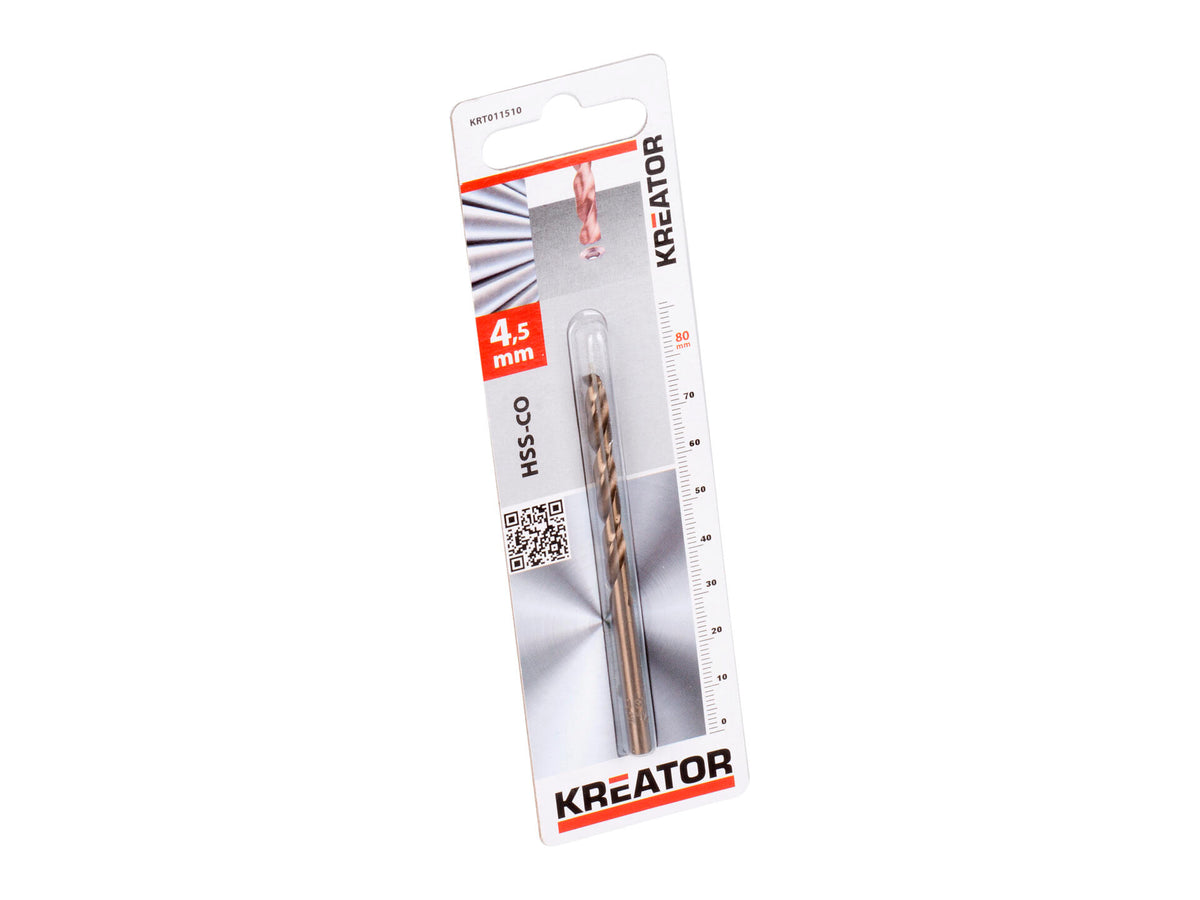 Kreator KRT011510 metaalboor HSS-Co 4,5mm