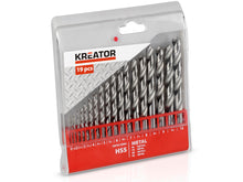 Kreator KRT012003 forets à métaux HSS 1-10 mm set de 19