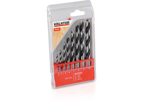 Kreator KRT012302 houtborenset 3-10 mm 8-delig