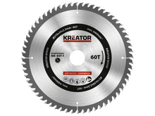 Kreator KRT020422 cirkelzaagblad 210mm 60T hout