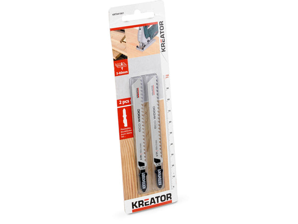 Kreator KRT041001 decoupeerzaagblad HCS 100mm hout 2 stuks