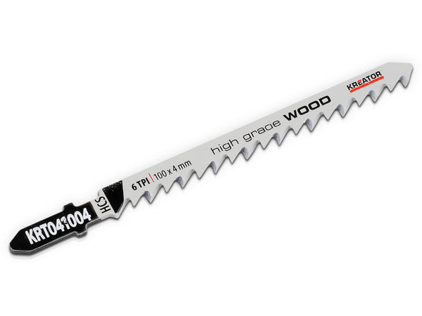 Kreator KRT041004 lame de scie sauteuse HCS 100mm bois 2 pièces