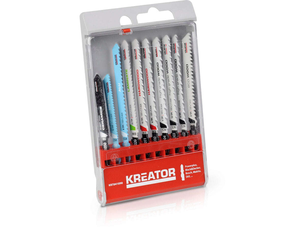 Kreator KRT041090 set decoupeerzaagbladen 10-delig