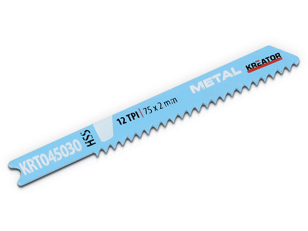 Kreator KRT045030 lame de scie sauteuse U HSS 75mm métal 2 pièces