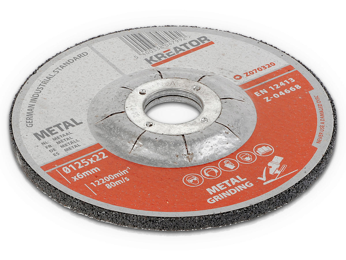 Kreator KRT070320 afbraamschijf metaal 125x6x22,23 mm