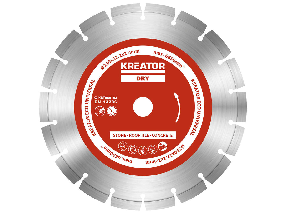 Kreator KRT080102 Eco diamantschijf 230x2,4x22,2 mm 3 stuks