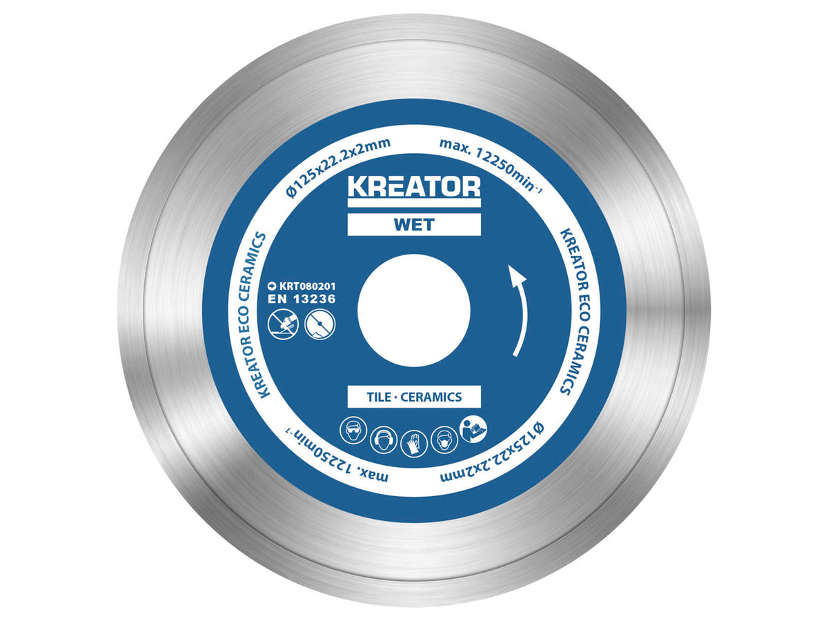 Kreator KRT080201 Eco diamantschijf 125x2x22,23 mm nat 3 stuks