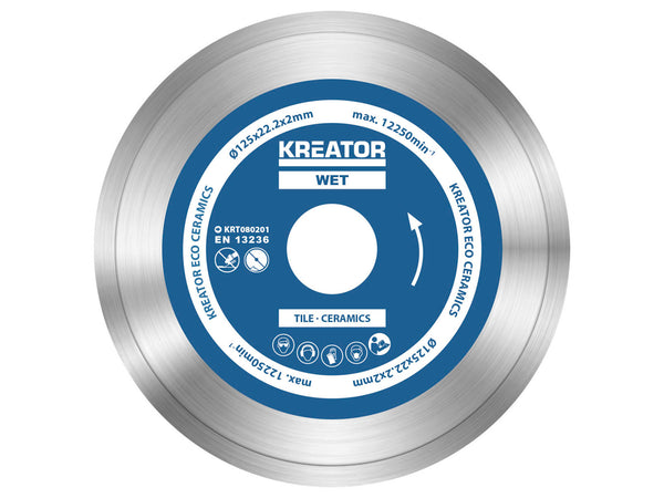 Kreator KRT080201 Eco diamantschijf 125x2x22,23 mm nat 3 stuks