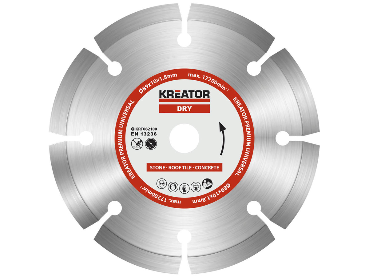 Kreator KRT082100 Premium diamantschijf 89x1,8x10 mm