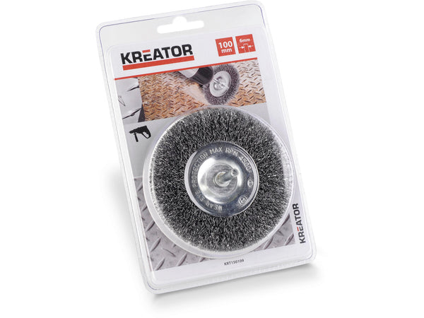 Kreator KRT150109 schijfborstel 10cm staal