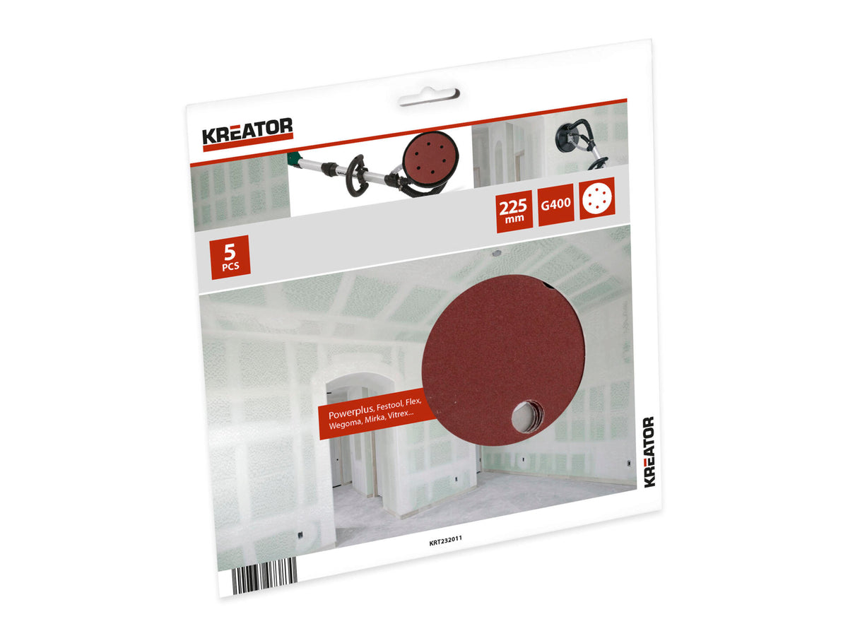 Kreator KRT232011 excentrische schuurschijven K400 225mm 5 stuks