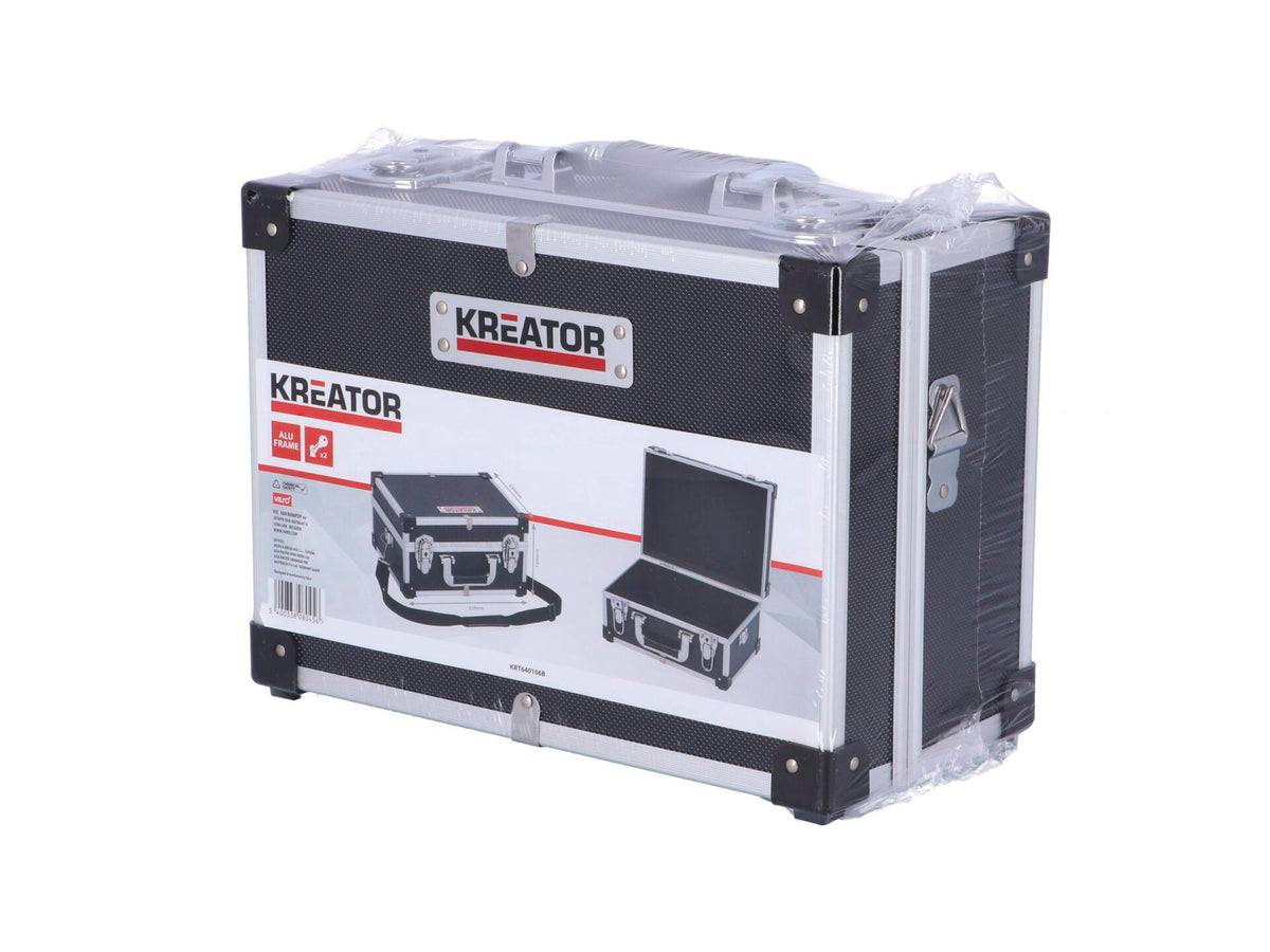 Kreator KRT640106B koffer 32x23x16 cm aluminium zwart