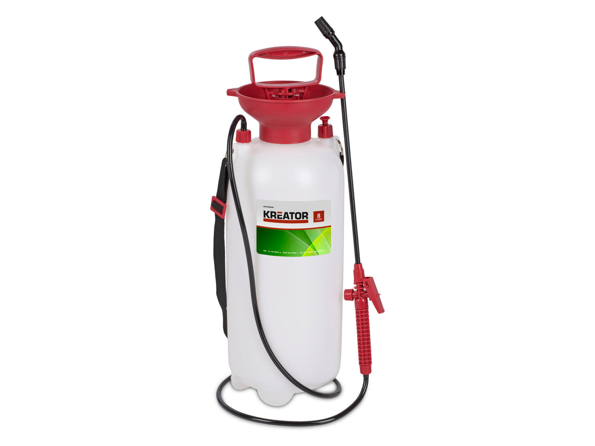 Kreator KRTGR6808 druksproeier 8l wit en rood