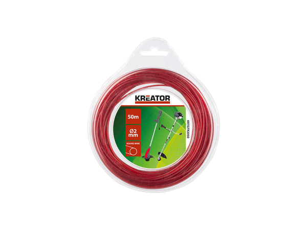 Kreator KRTGTR2050 fil rond pour coupe-bordures 2mm 50m