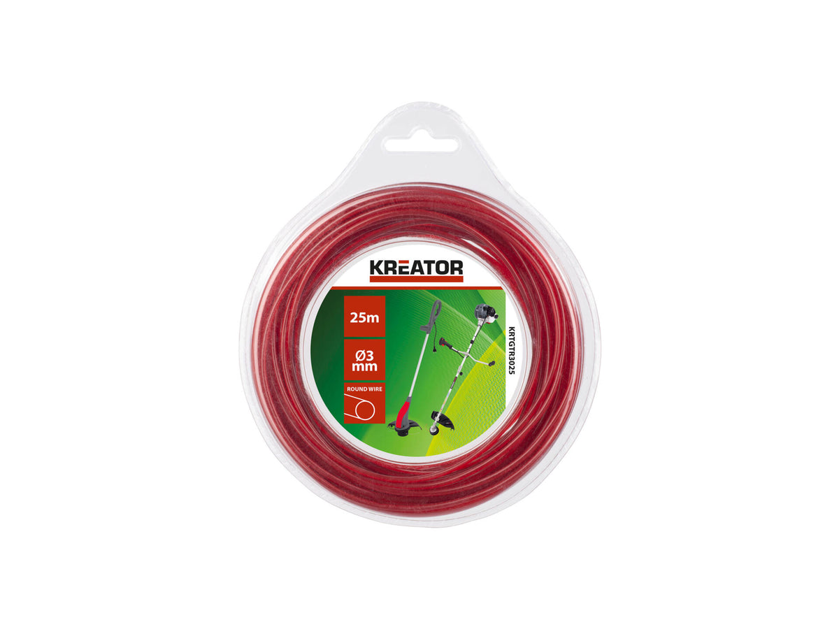 Kreator KRTGTR3025 trimmerdraad rond 3mm 25m