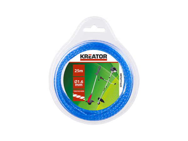 Kreator KRTGTT1650 fil tressé pour coupe-bordures 1,6mm 50m