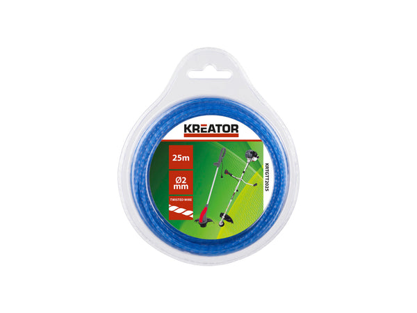 Kreator KRTGTT2025 fil tressé pour coupe-bordures 2mm 25m