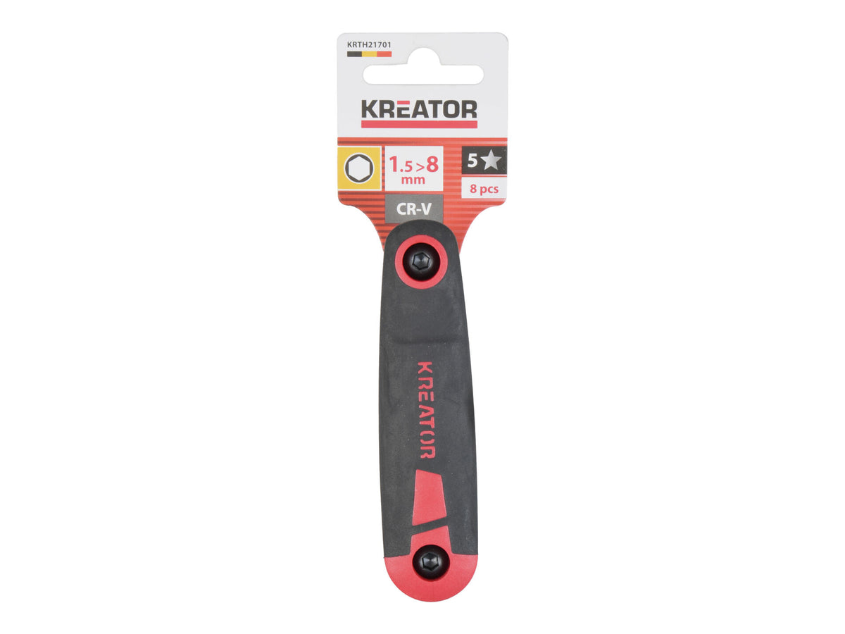 Kreator KRTH21701 inbussleutelset 1,5-8 mm 8-delig