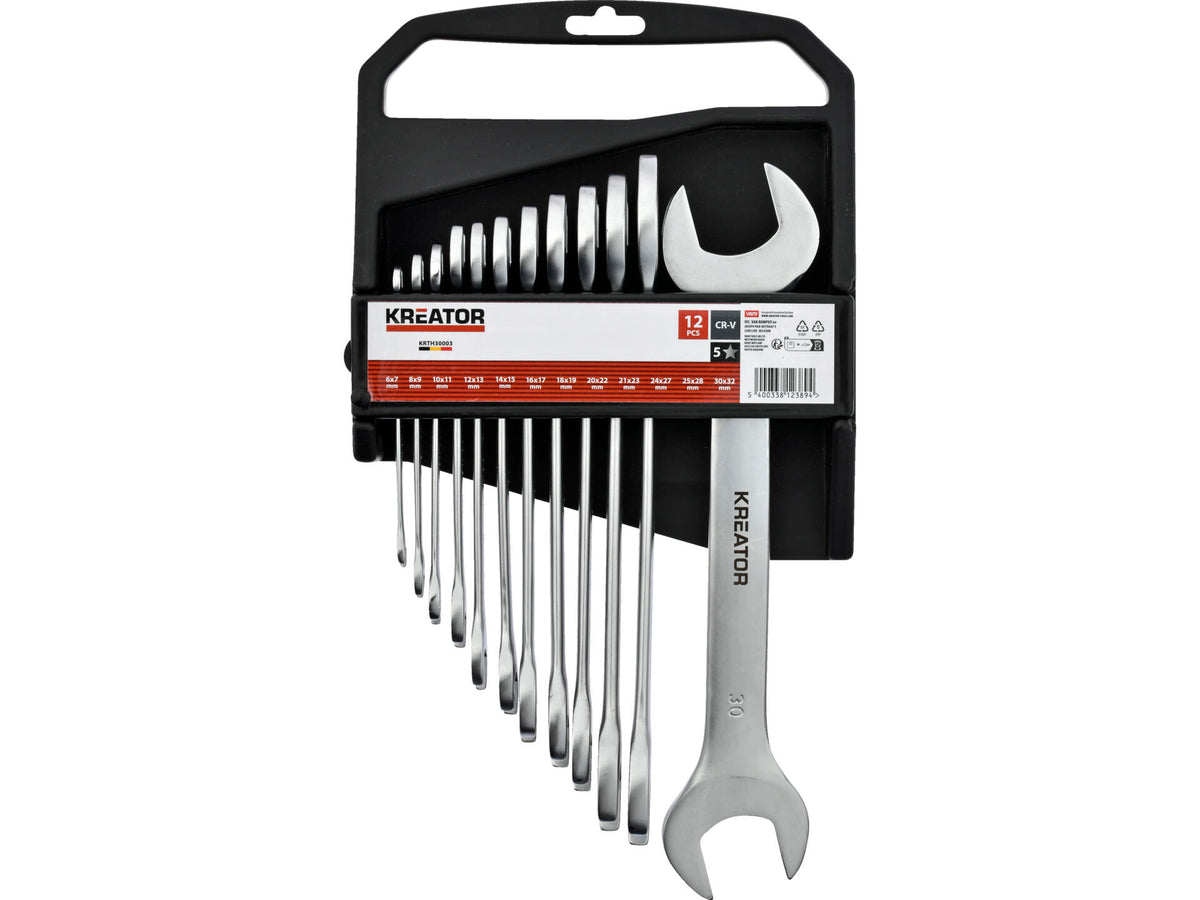 Kreator KRTH30003 steeksleutelset 6-32 mm 12-delig