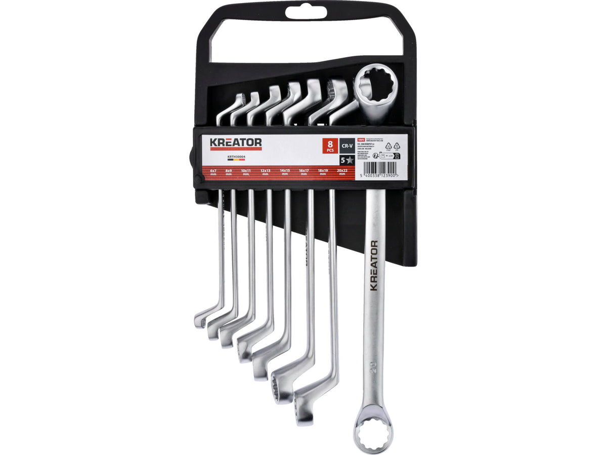 Kreator KRTH30004 ringsleutelset 6-22 mm 8-delig