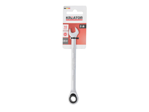 Kreator KRTH30503 ringsteeksleutel met ratel 10mm 154mm