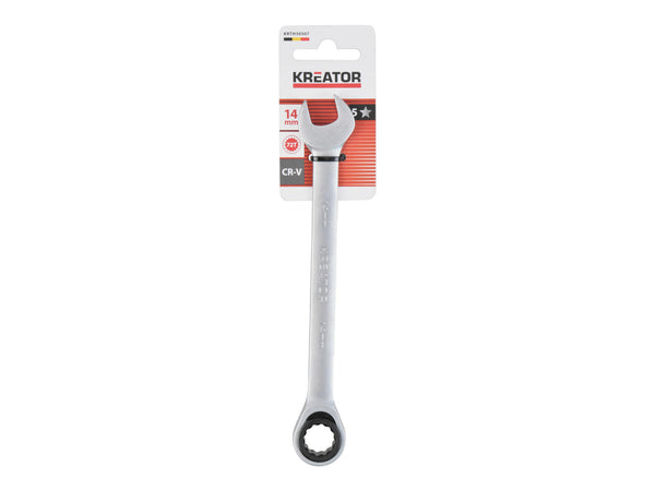 Kreator KRTH30507 ringsteeksleutel met ratel 14mm 192mm