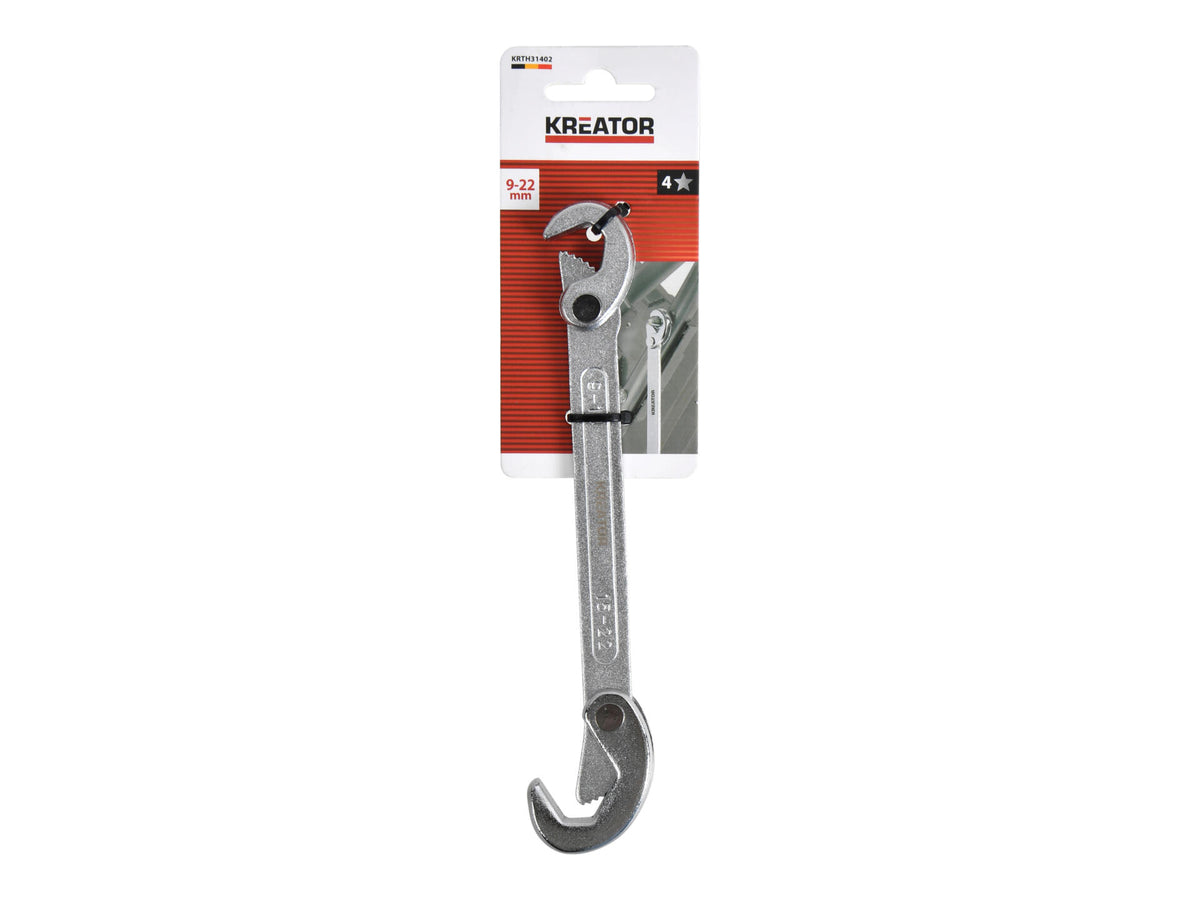 Kreator KRTH31402 moersleutel verstelbaar 9-22 mm