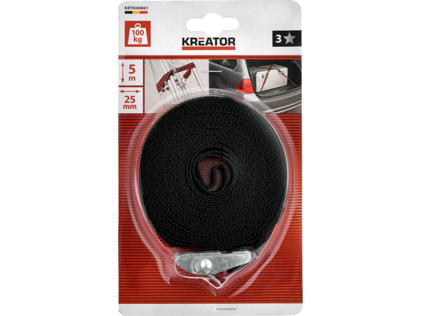 Kreator KRTH40801 spanband met ratel 25mm 5m 100kg