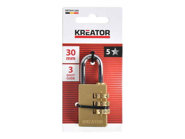 Kreator KRTH41208 cijferhangslot 30mm