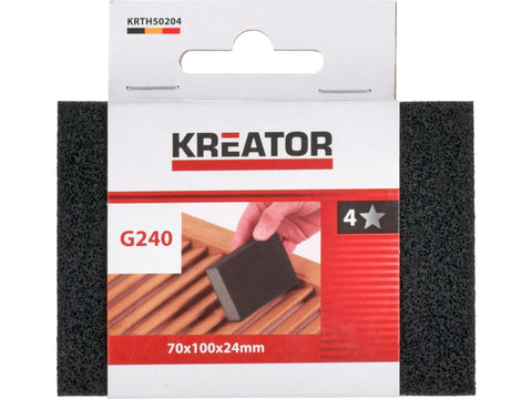 Kreator KRTH50204 schuurblok schuimstof K240 70x100x24 mm